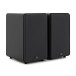 AVCOM Active Bookshelf Speaker Pair, Black - Angled 