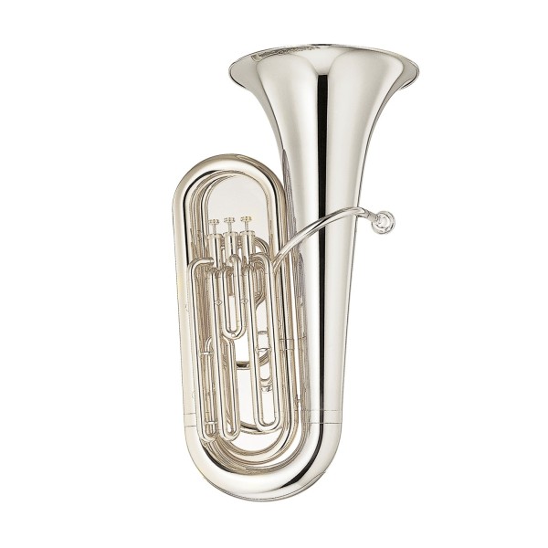 Yamaha YBB 105 Compact Bb Tuba, Silver Plate