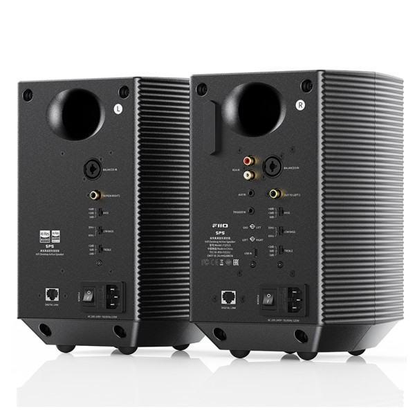 FiiO SP5 High-Fidelity Active Desktop Speakers, Black