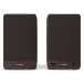 SHARP CP-SS30 Bookshelf Speakers (Pair), Brown - Flat, front view, grilles attached