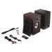 SHARP CP-SS30 Bookshelf Speakers (Pair), Brown - Accessories