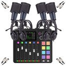 Rode Rodecaster Pro II with SubZero REC-1 Pack (4 People Bundle)
