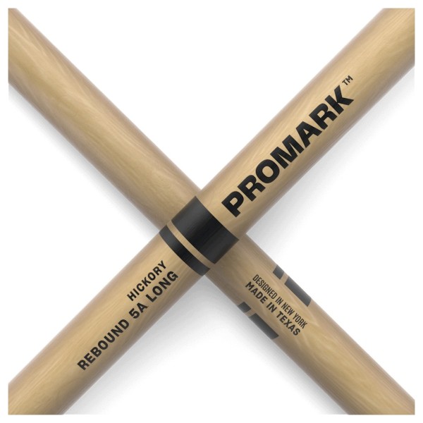 Promark Rebound 5A Long Hickory Drumstick Acorn Wood Tip