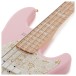 Sandberg California II V-TM Ida Nielsen signature Bass, Soft Aged Custom Pink - upper frets