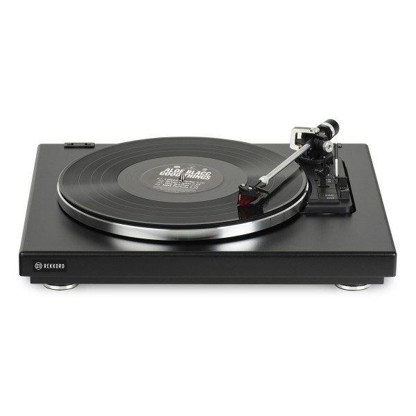 Rekkord F400 Audiophile Fully Automatic Floating Sub-Chassis Turntable, Semi Gloss Black - main 