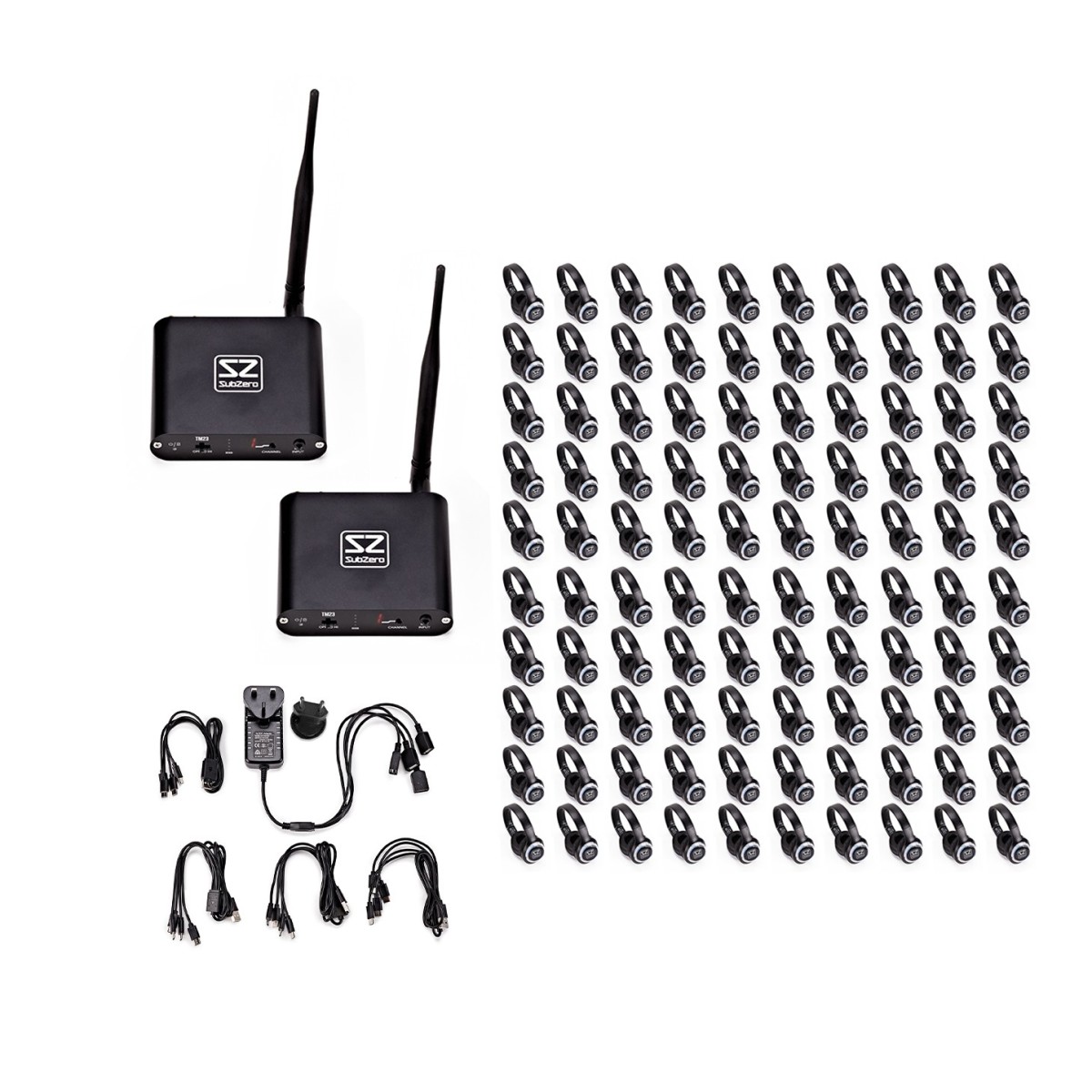 Click to view product details and reviews for Subzero Uhf Silent Disco System 100 Pack.