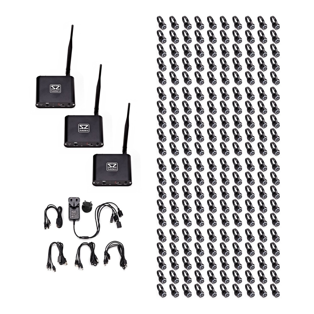 Click to view product details and reviews for Subzero Uhf Silent Disco System 200 Pack.