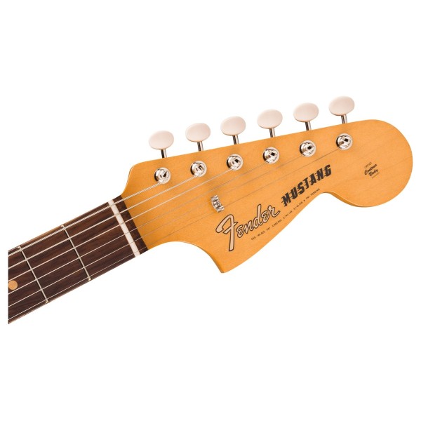 Fender Vintera III Mid '60s Mustang RW, Olympic White - headstock