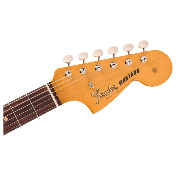 Fender Vintera III Mid '60s Mustang RW, Dakota Red - headstock