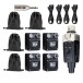 Xvive U45R4 5.8GHz Wireless In-Ear Monitor System with 4 Receivers, Black