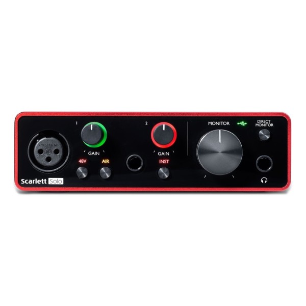 Focusrite Scarlett Solo (3rd Gen) - Front Panel