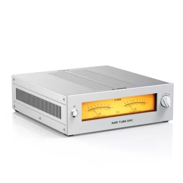 FiiO WARMER Desktop R2R Tube Buffer and DAC, Silver - main 