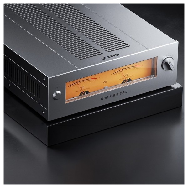 FiiO WARMER Desktop R2R Tube Buffer and DAC, Silver - lifestyle 3