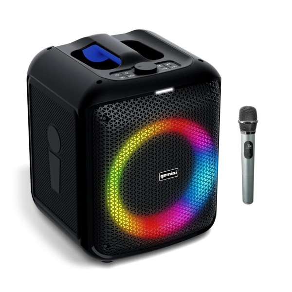 Gemini GRV-650L UltraRave 320W Bluetooth LED Party Speaker with Wireless Mic - Main