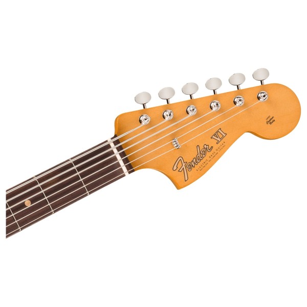 Fender Vintera III Early '60s Bass VI RW, 3-Color Sunburst - headstock