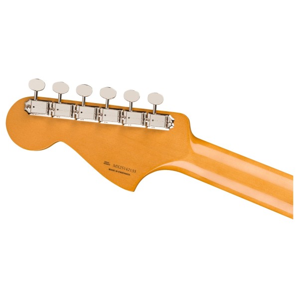 Fender Vintera III Early '60s Bass VI RW, Candy Apple Red - back of headstock