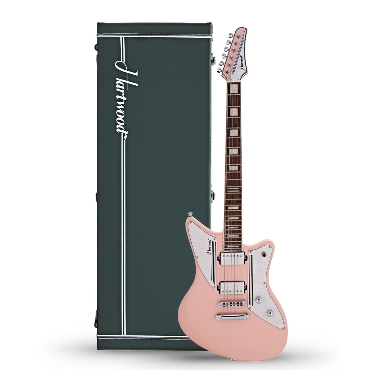 Click to view product details and reviews for Hartwood Charger Electric Guitar Hard Case Strawberry Milkshake.