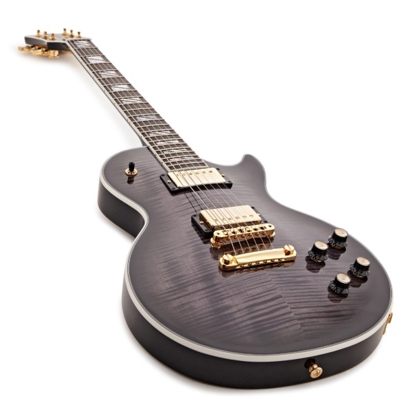 Gibson Les Paul Supreme, Translucent Ebony Burst #225550205 - angled shot
