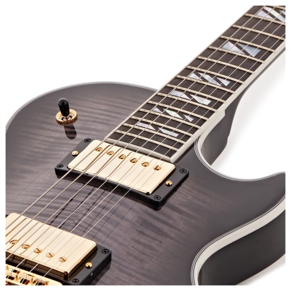 Gibson Les Paul Supreme, Translucent Ebony Burst #225550205 - upper frets