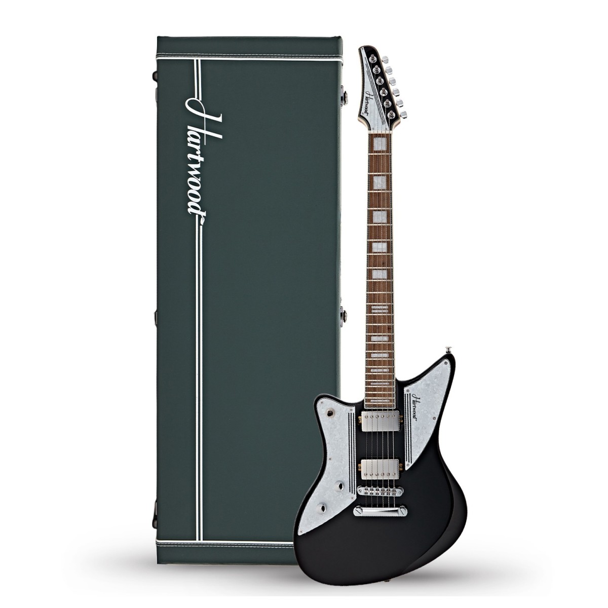 Click to view product details and reviews for Hartwood Charger Left Handed Electric Guitar Hard Case Jet Black.