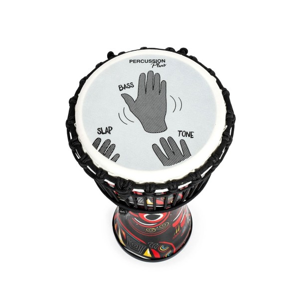 Percussion Plus Slap Djembe, Rope Tuned, 8 inch Head, Carnival 4