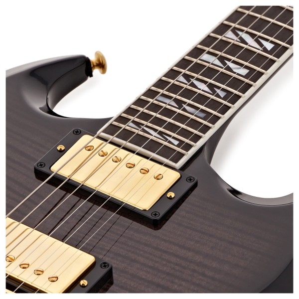 Gibson SG Supreme, Translucent Ebony Burst #221140497 - upper frets