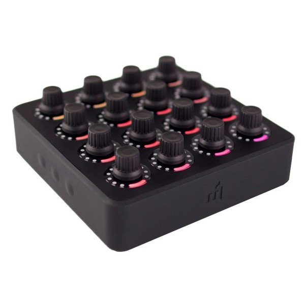 DJ Tech Tools MIDI Fighter Twister, Black - Angled