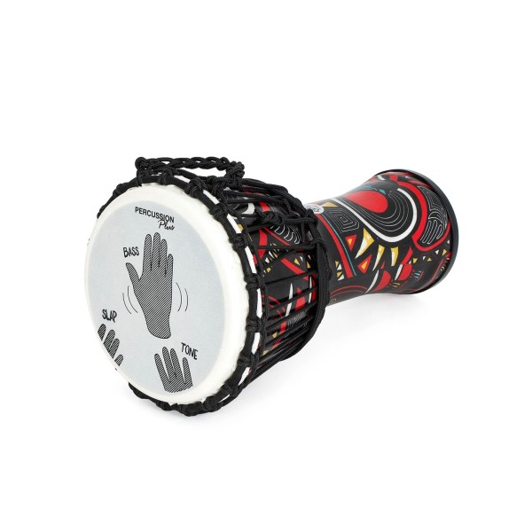 Percussion Plus Slap Djembe, Rope Tuned, 10 inch, Carnival 2