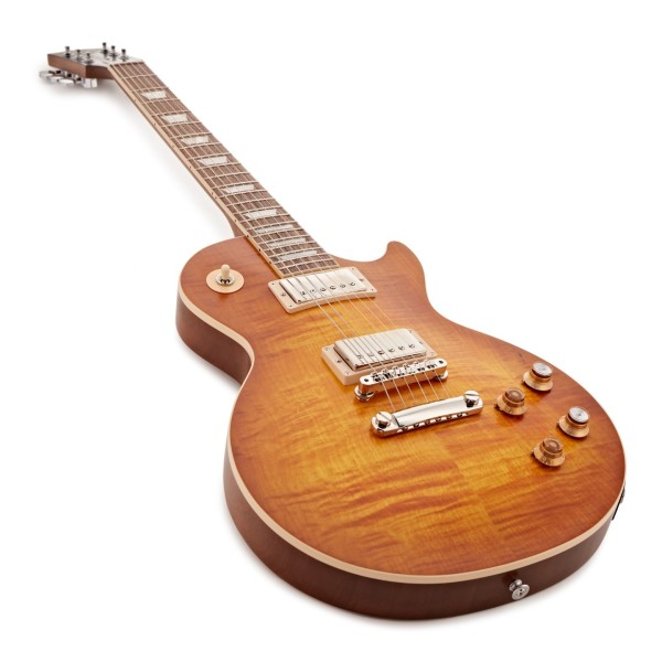 Gibson Kirk Hammett Greeny Les Paul Standard, Greeny Burst #226650206 - angled shot