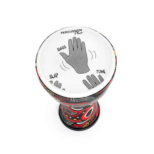 Percussion Plus Slap Djembe, Pre-Tuned, 8 inch Head, Carnival 4