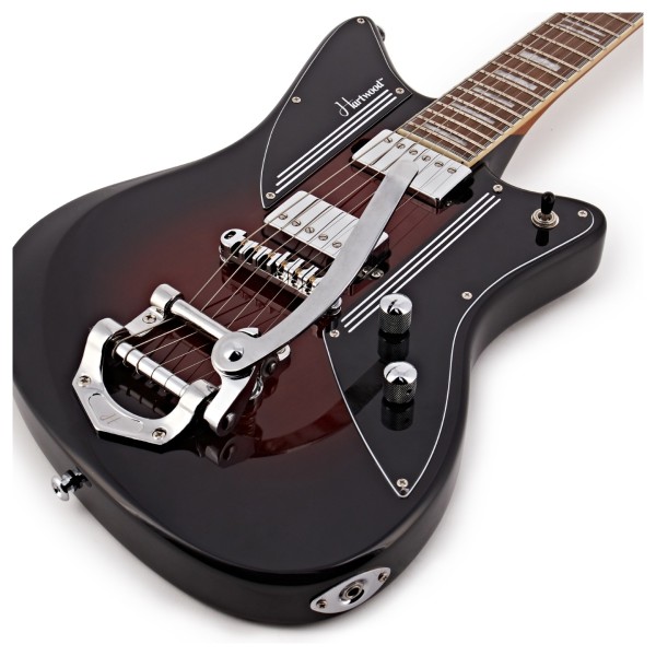 Hartwood Charger Electric Guitar & Hard Case, Cigar Burst