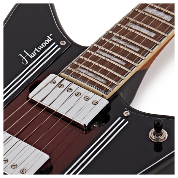 Hartwood Charger Electric Guitar & Hard Case, Cigar Burst