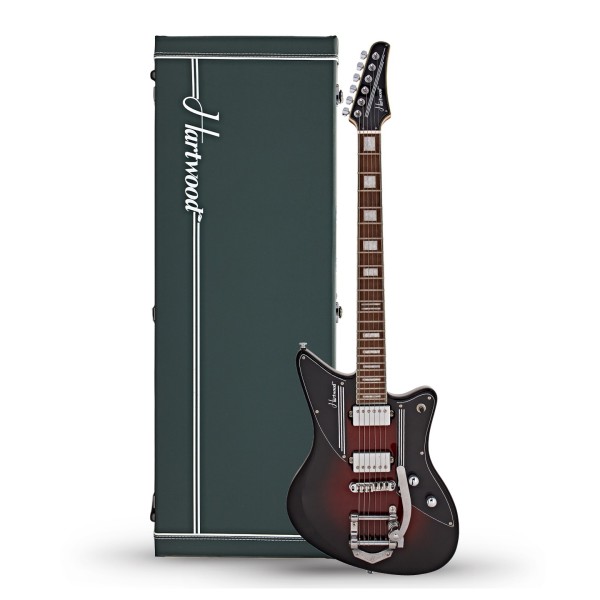 Hartwood Charger Electric Guitar & Hard Case, Cigar Burst