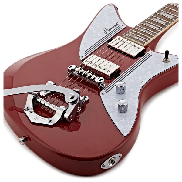 Hartwood Charger Electric Guitar & Hard Case, Ketchup Red