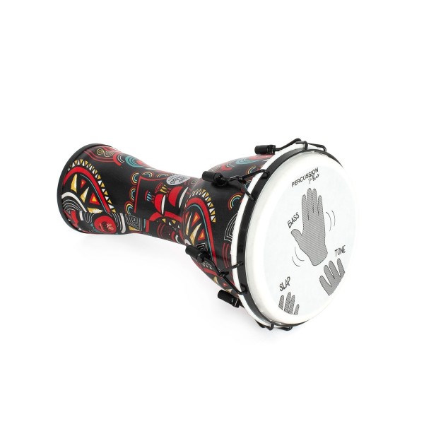Percussion Plus Slap Djembe, Mechanically Tuned, 8 inch Head, Carnival 6