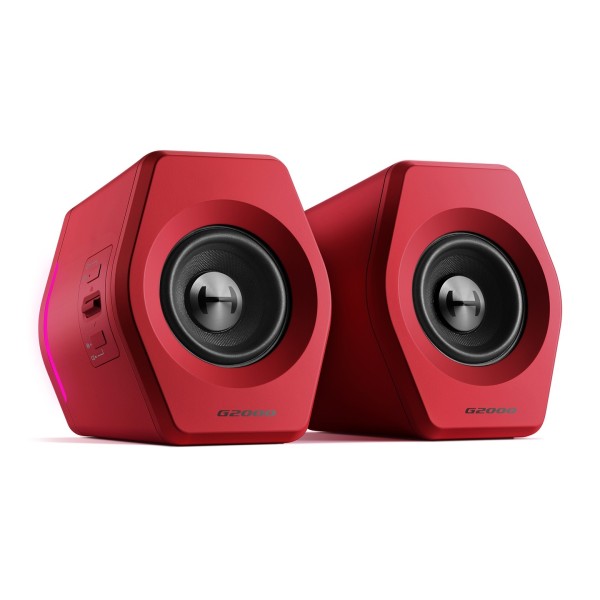 Edifier G2000 2.0 Bluetooth Gaming Speakers With RGB Lighting, Red - main 