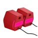 Edifier G2000 2.0 Bluetooth Gaming Speakers With RGB Lighting, Red - rear 