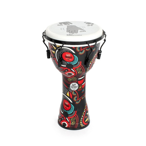 Percussion Plus Slap Djembe, Mechanically Tuned, 10 inch Head, Carnival 1