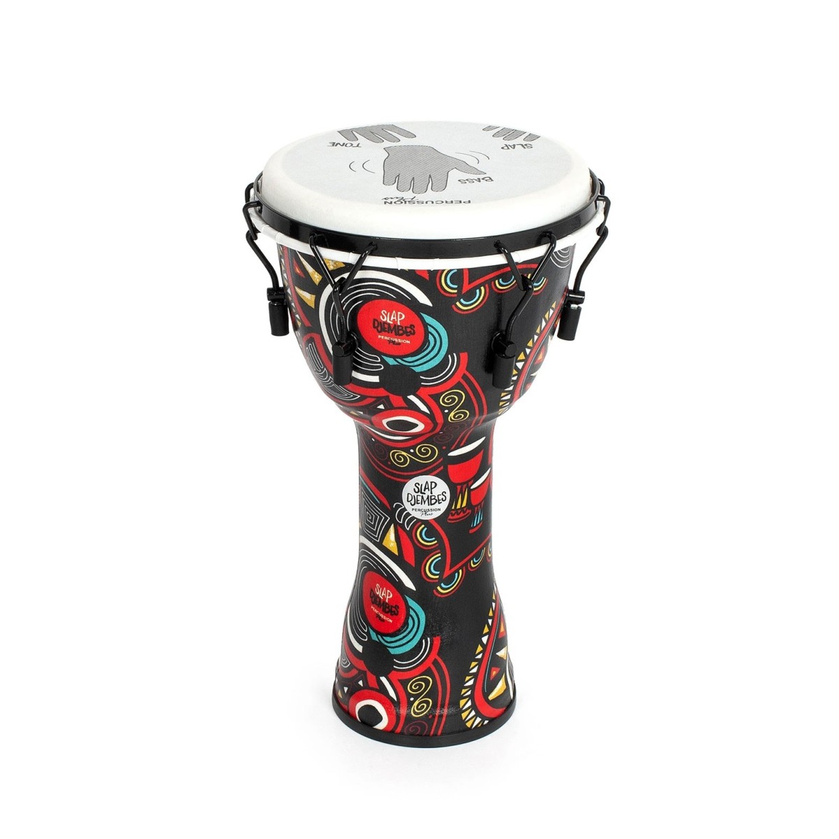 Percussion Plus Slap Djembe Mechanically Tuned 12 inch Head Carnival