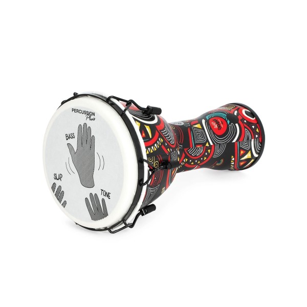 Percussion Plus Slap Djembe, Mechanically Tuned, 12 inch Head, Carnival 2