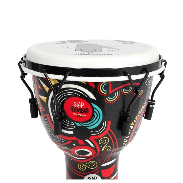 Percussion Plus Slap Djembe, Mechanically Tuned, 12 inch Head, Carnival 5