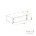 modul 3U Rack Unit, Light Oak