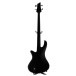 Schecter Stiletto Stealth-4 Bass Guitar, Satin Black