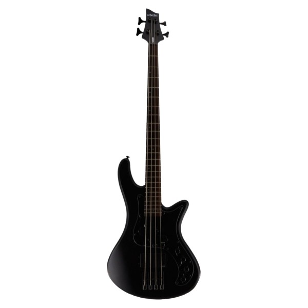 Schecter Stiletto Stealth-4 Bass Guitar, Satin Black