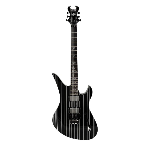 Schecter Synyster Custom, Gloss Black w/Silver Pin Stripes