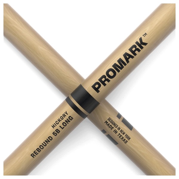 Promark Rebound 5B Long Hickory Drumstick Acorn Wood Tip