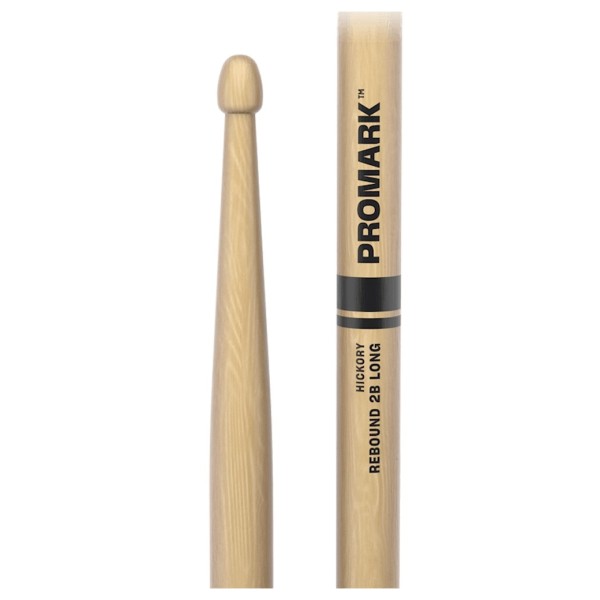 Promark Rebound 2B Long Hickory Drumstick Acorn Wood Tip