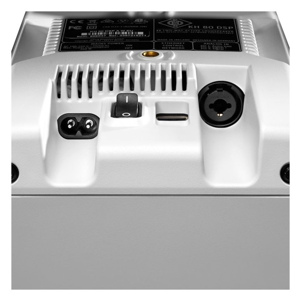 Neumann KH 80 DSP Studio Monitor, White - Rear Detail