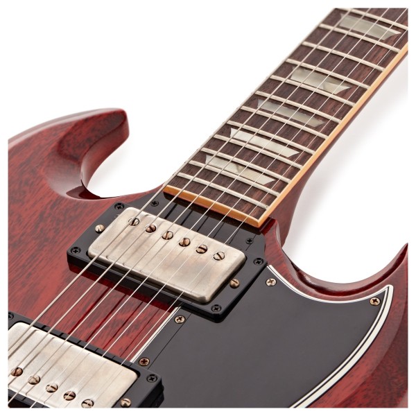 Gibson Custom 1961 Les Paul SG Standard Reissue Stop-Bar VOS, Cherry Red #503331 - upper frets