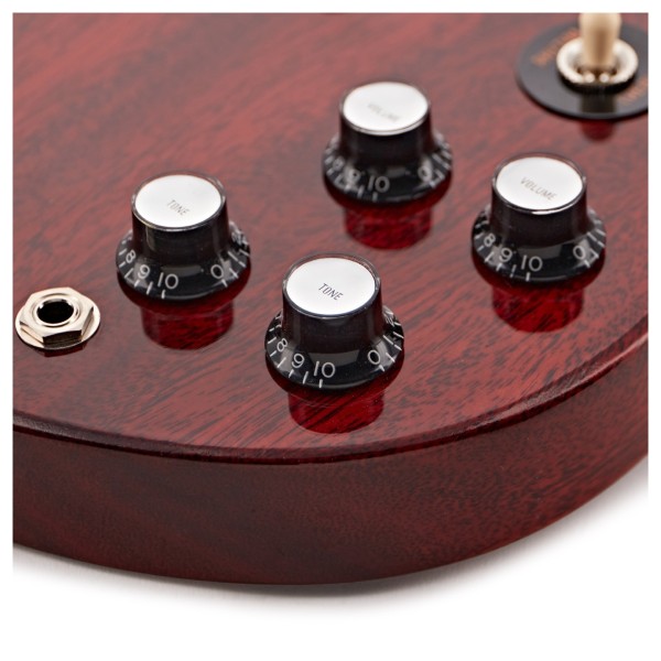 Gibson Custom 1961 Les Paul SG Standard Reissue Stop-Bar VOS, Cherry Red #503331 - controls